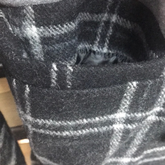 NWT,Esprit Petite Women thick wool coat,black/grey - Picture 8 of 16